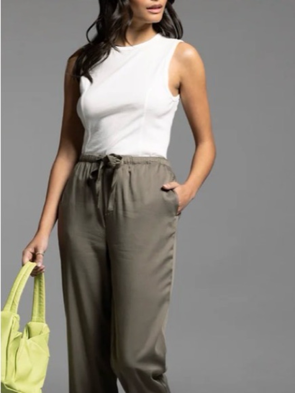 APANA Boxy Knit Tank Beige L